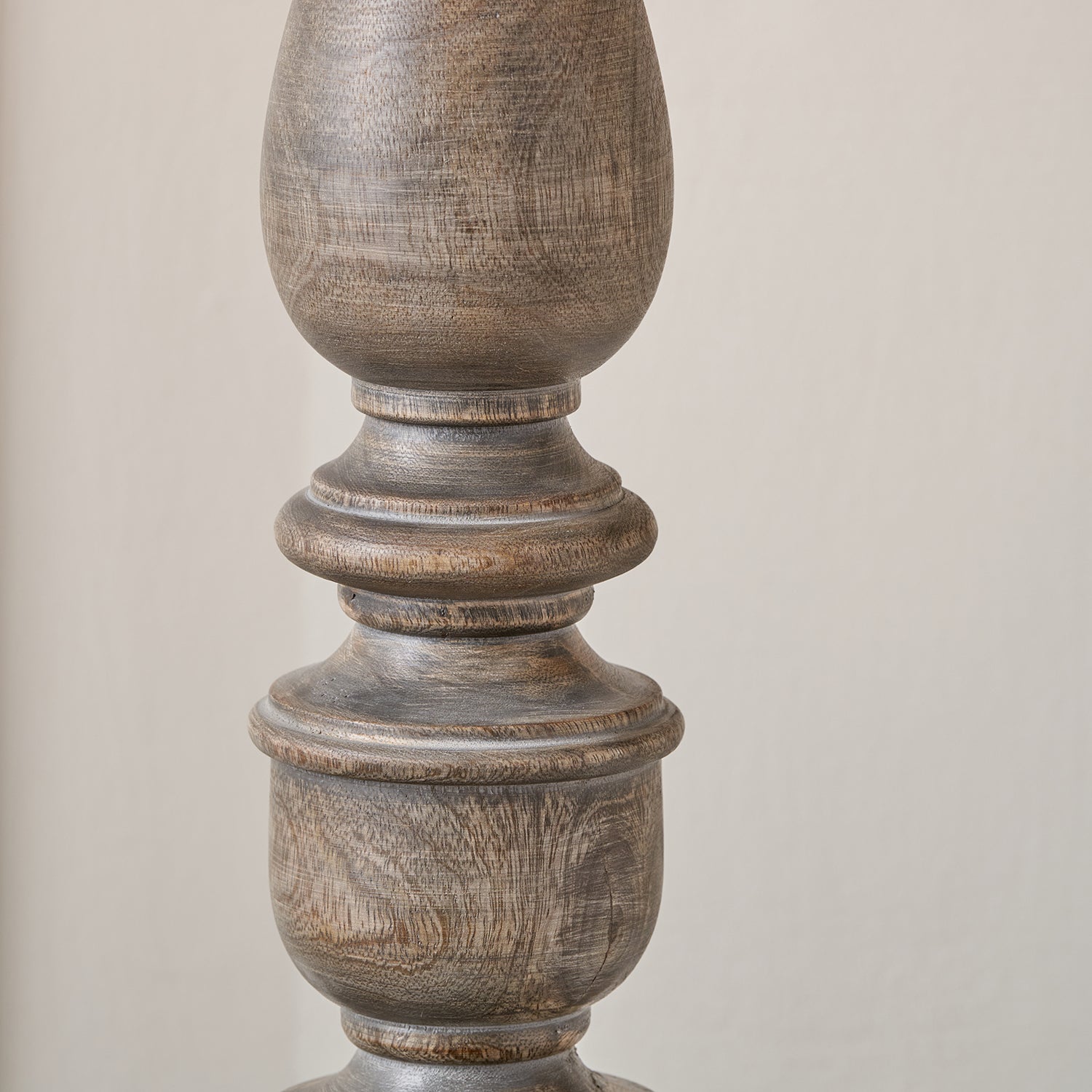 Langham Turned Wood Table Lamp Base
