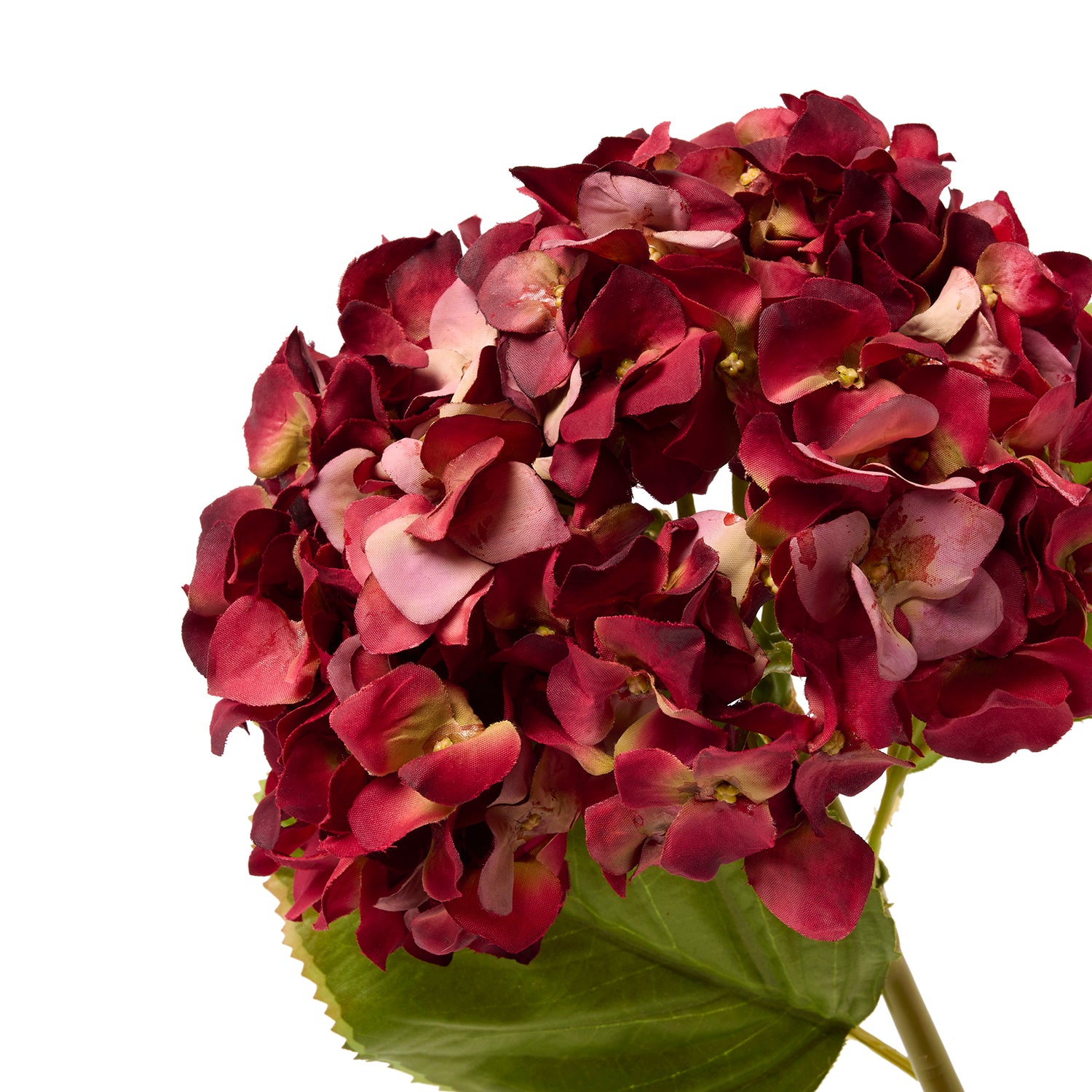 Faux Red Hydrangea