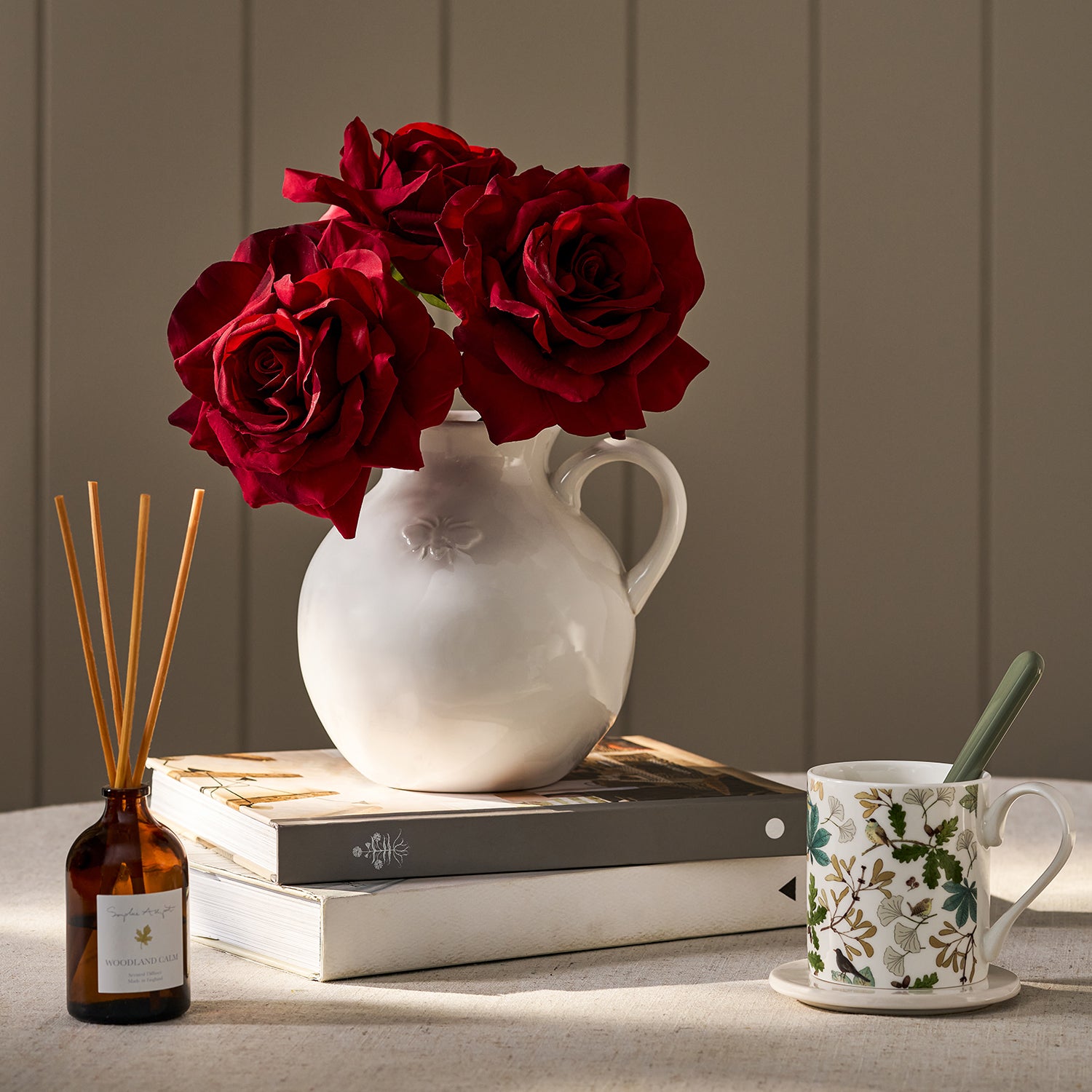 Faux Red Tea Rose