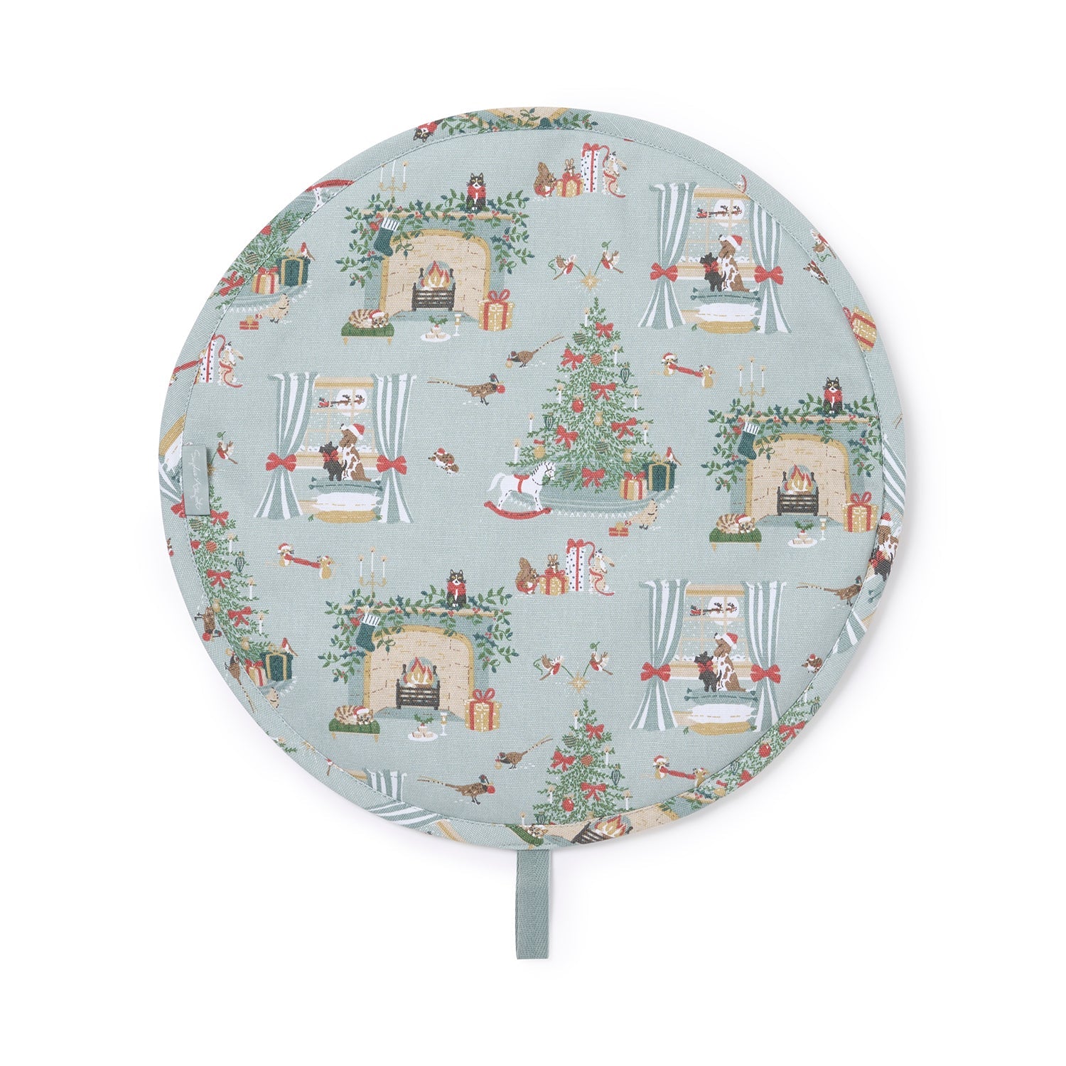 Cosy Christmas Circular Hob Cover