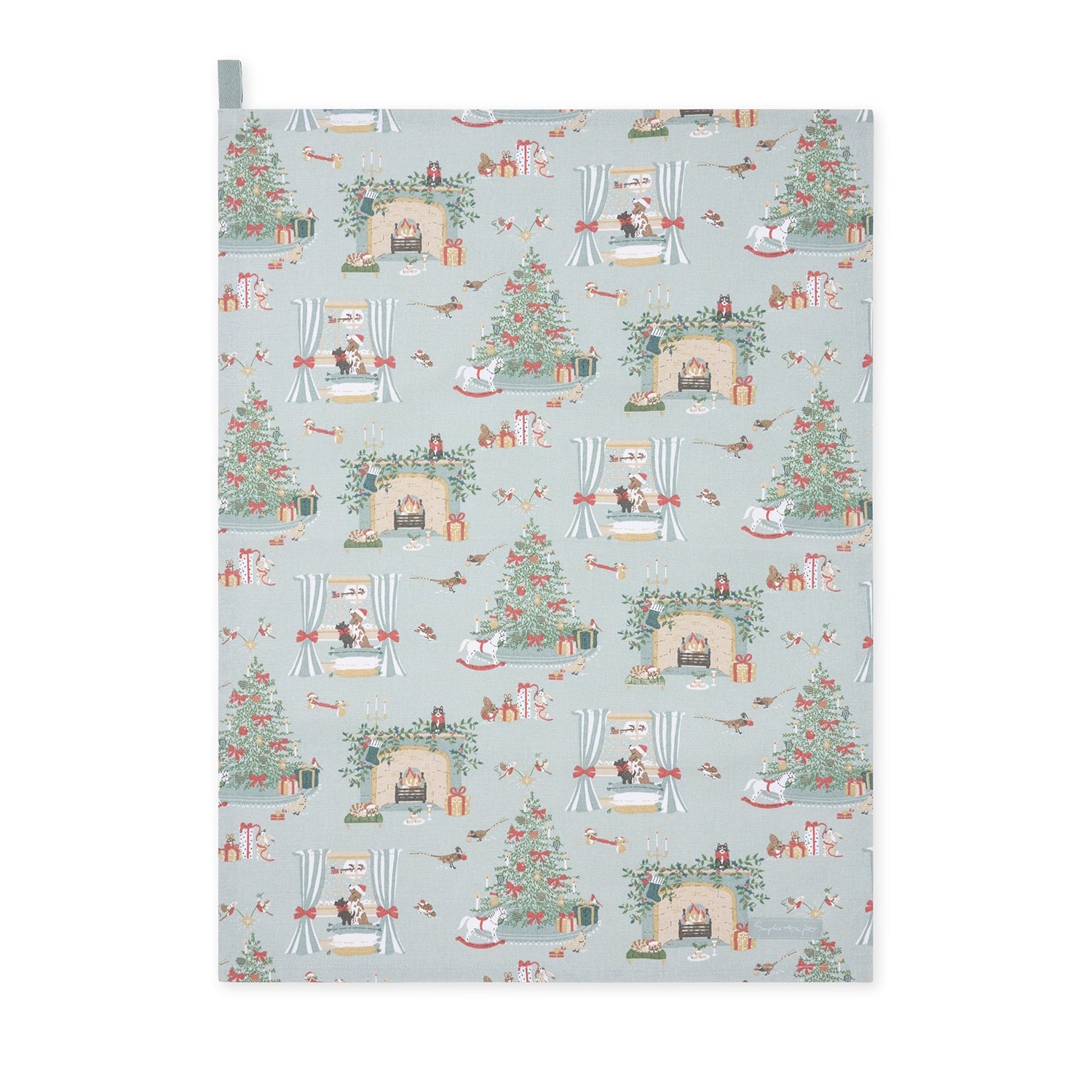 Cosy Christmas Tea Towel