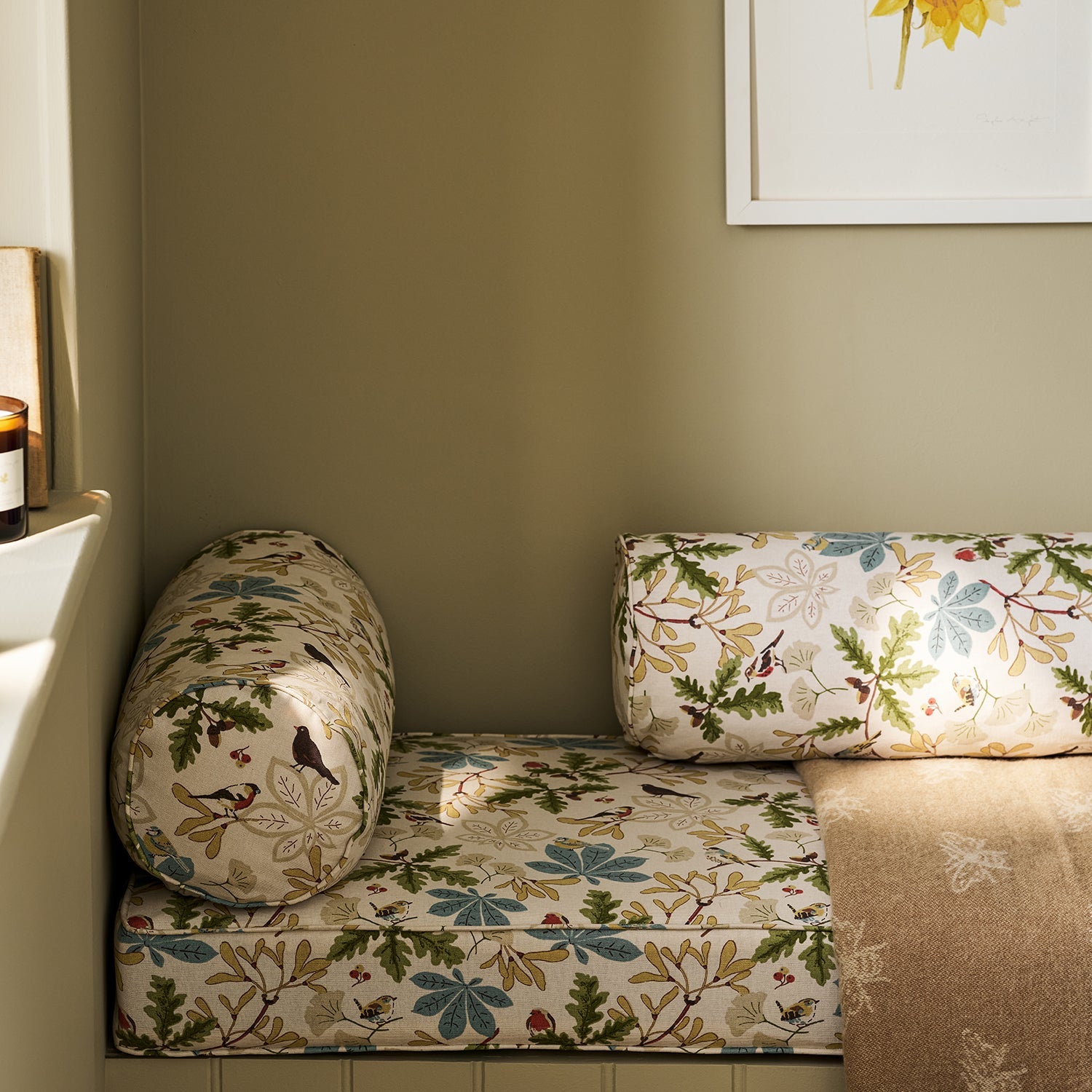 Orchard Birds Fabric By The Metre