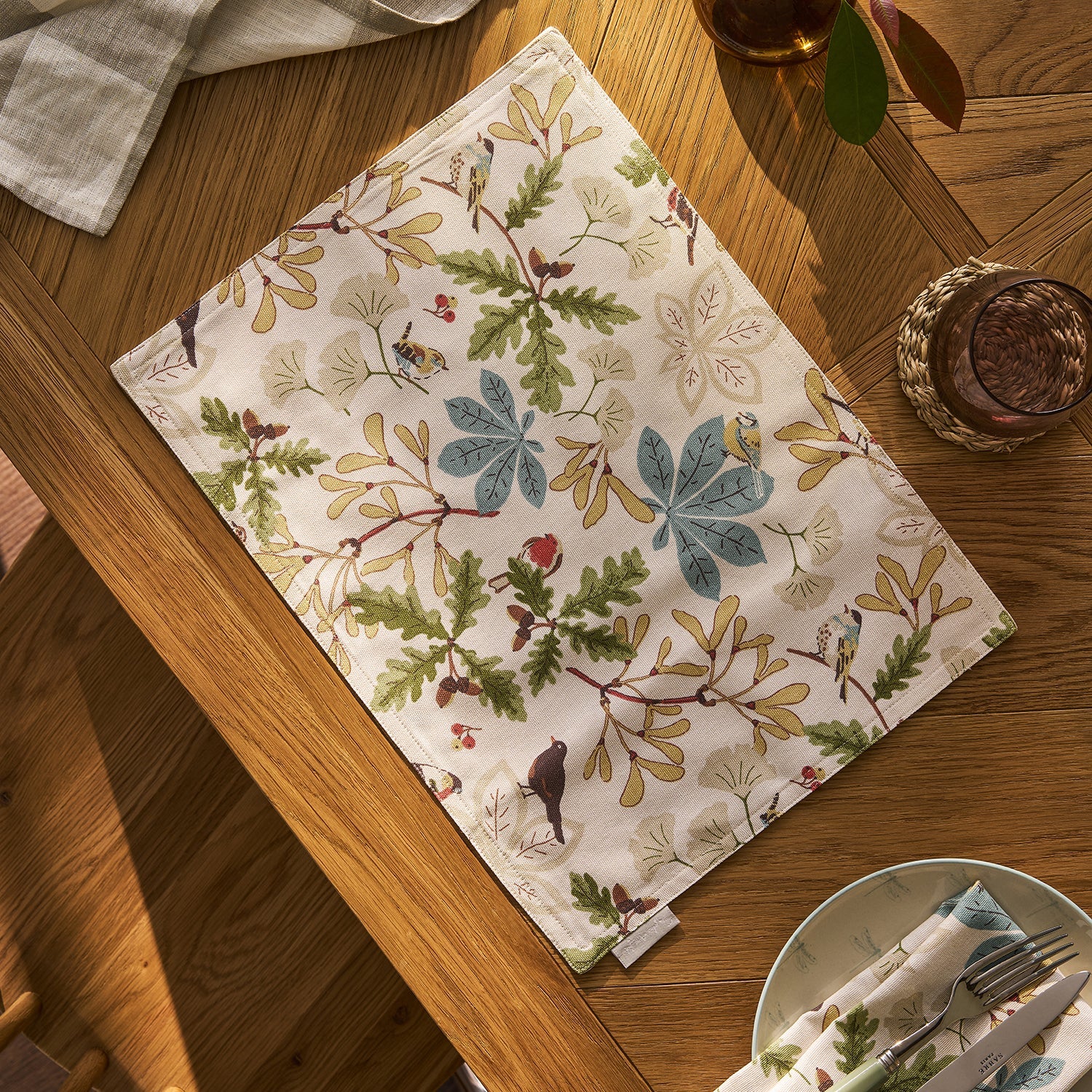 Orchard Birds Washable Placemats (Set of 2)