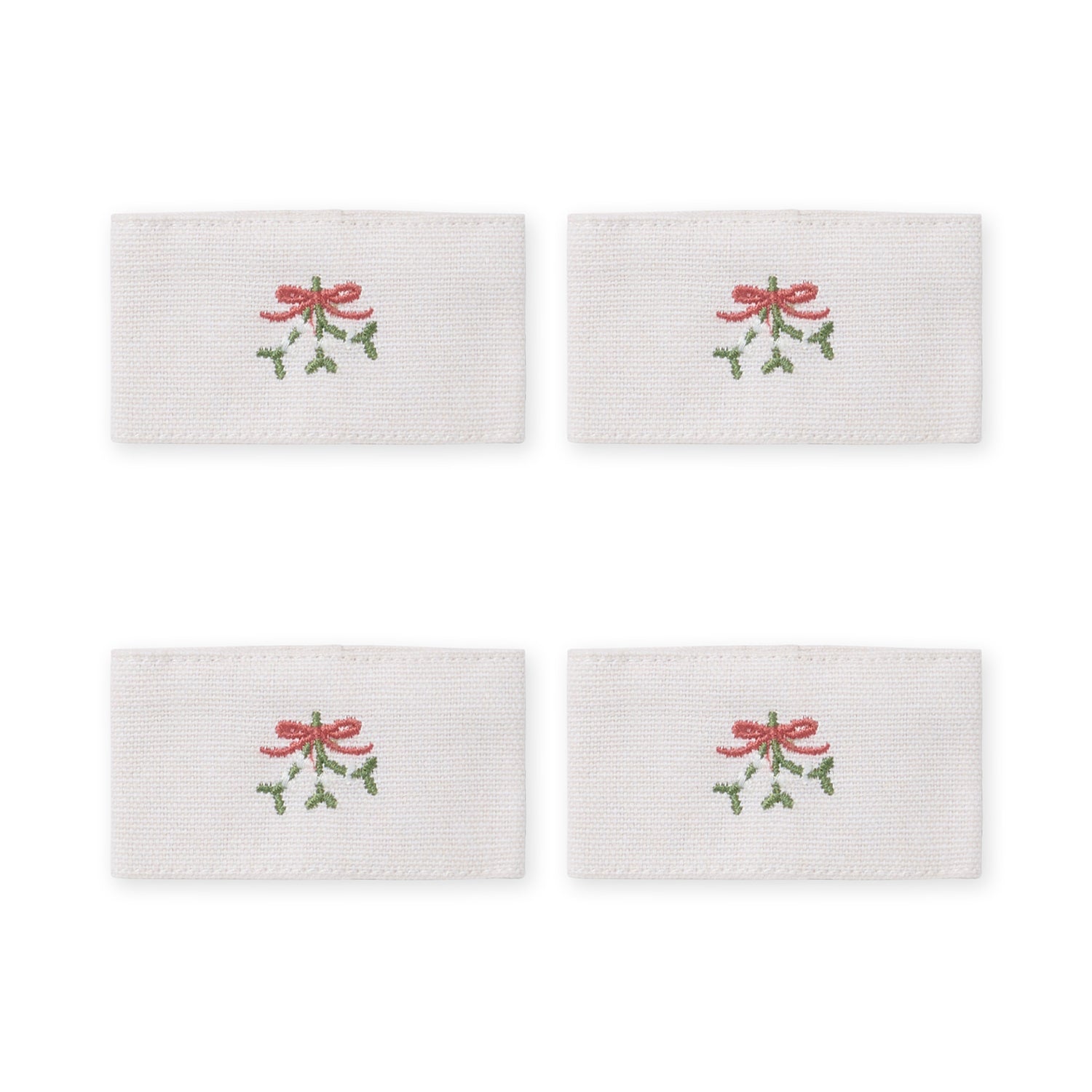 Mistletoe Napkin Rings (Set of 4)