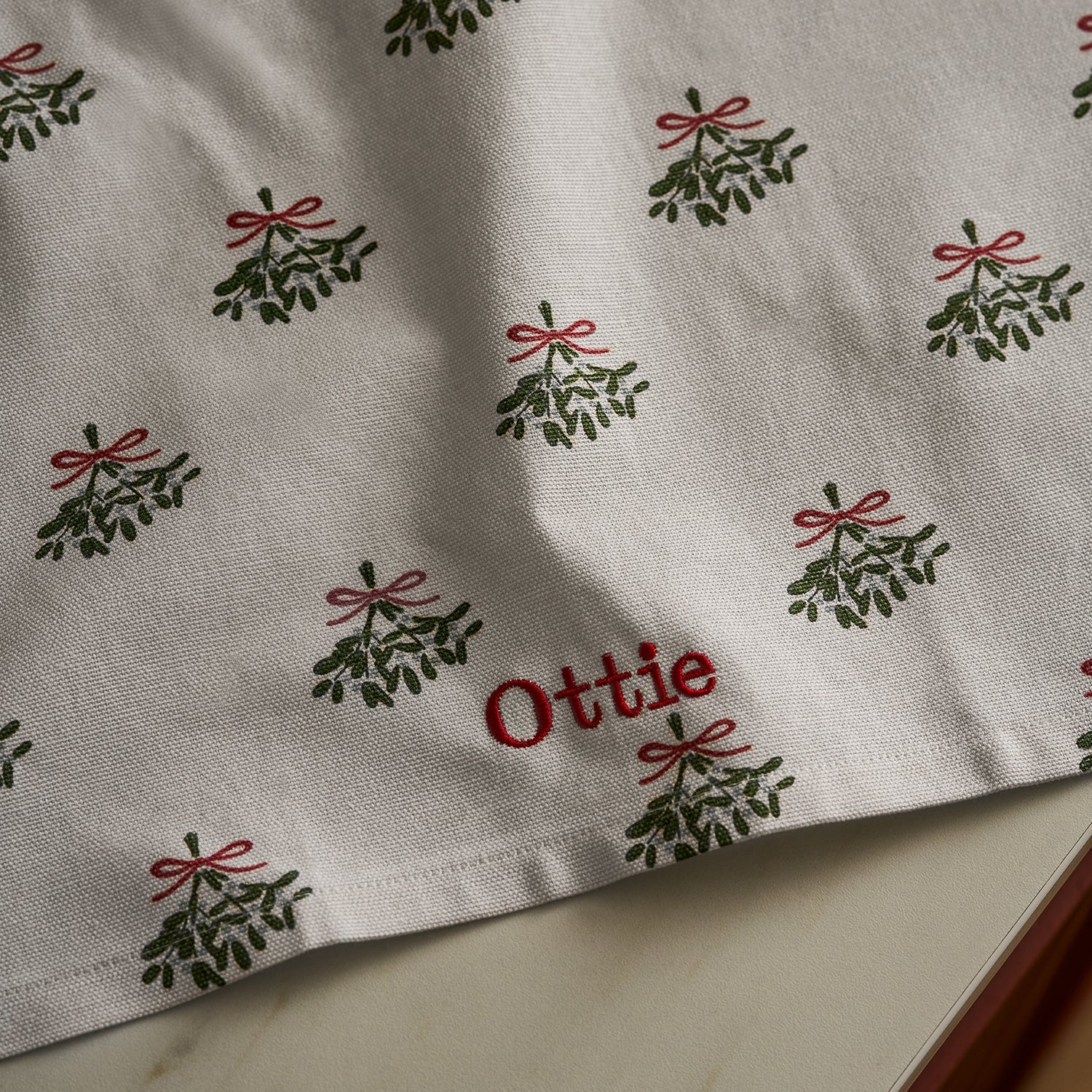 Mistletoe Tea Towel