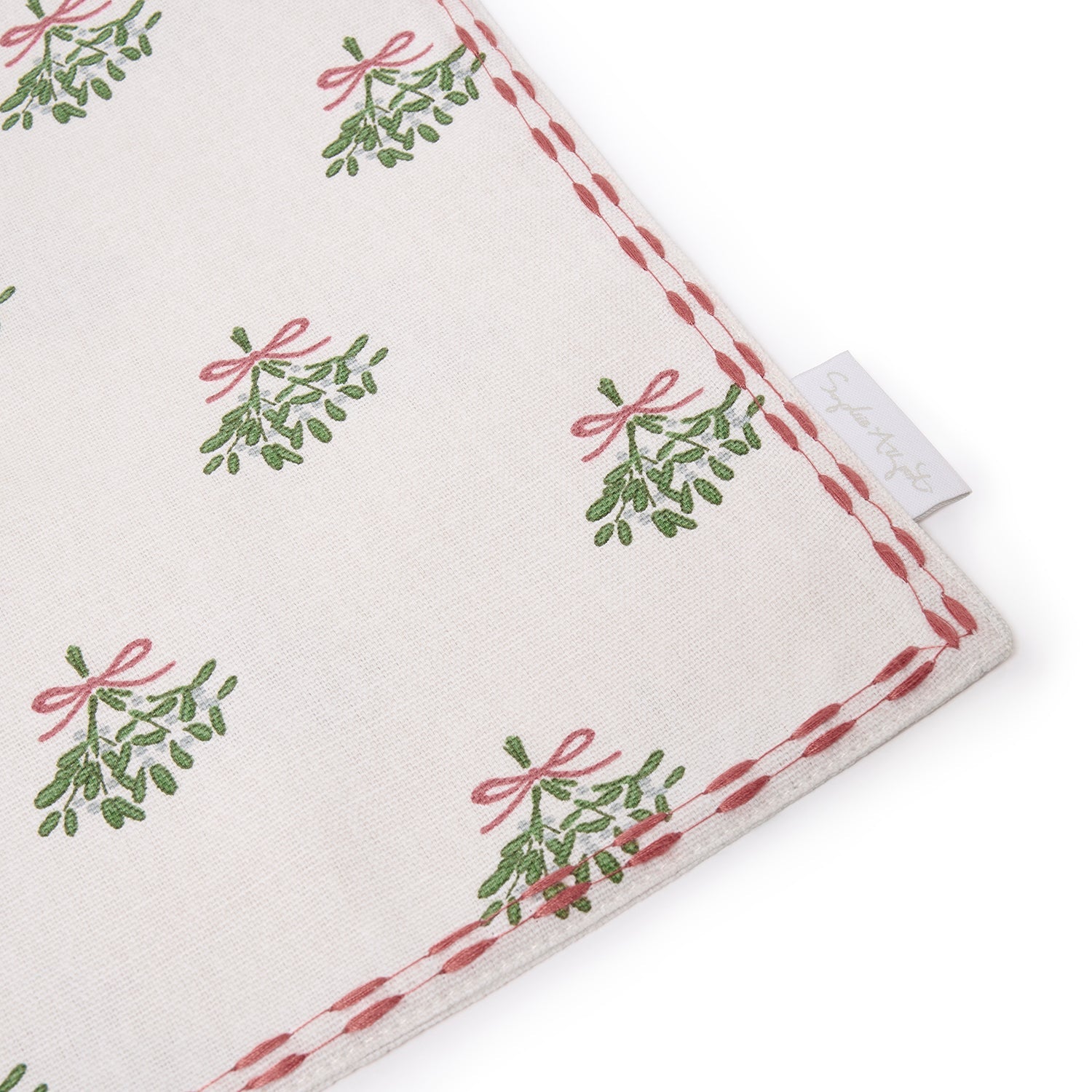 Mistletoe Embroidered Placemats (Set of 2)