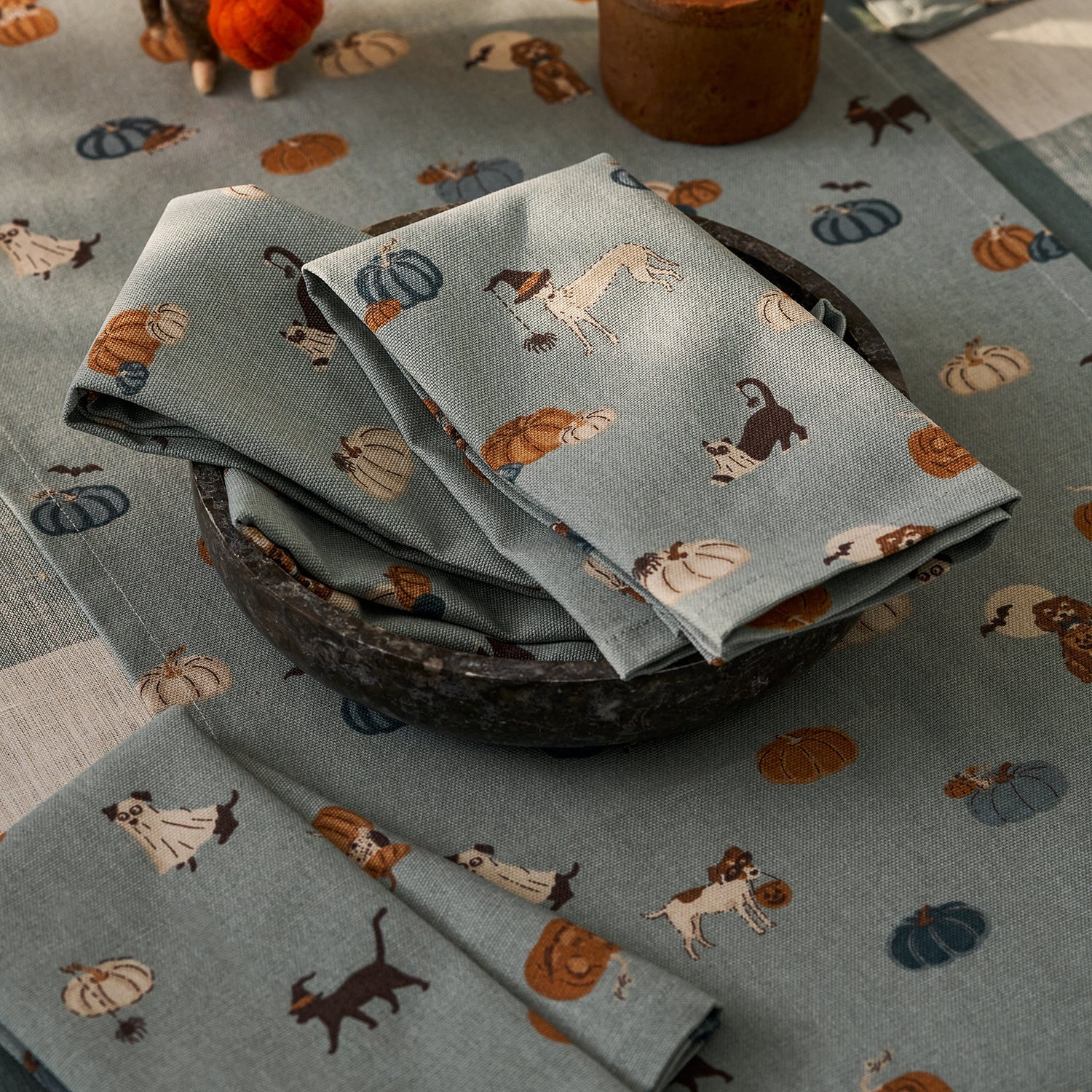Paws & Pumpkins Napkins (Set of 4)