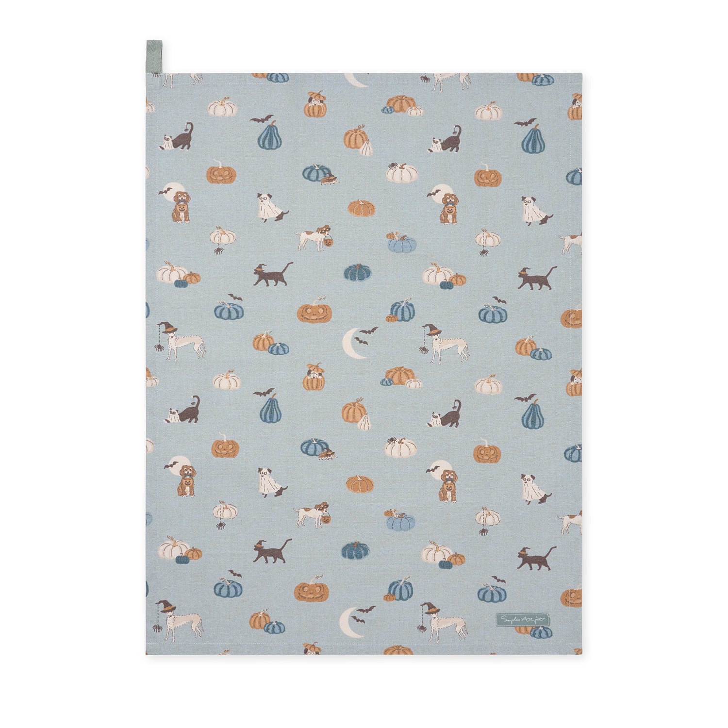 Paws & Pumpkins Tea Towel