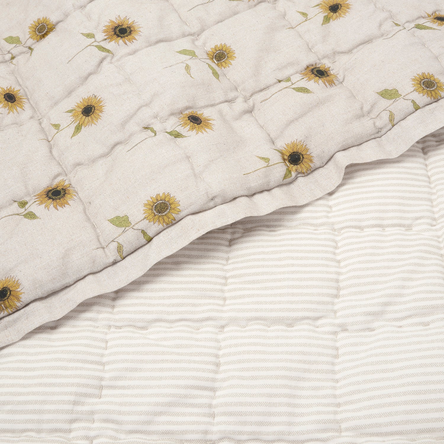 Sunflower Quilted Throw