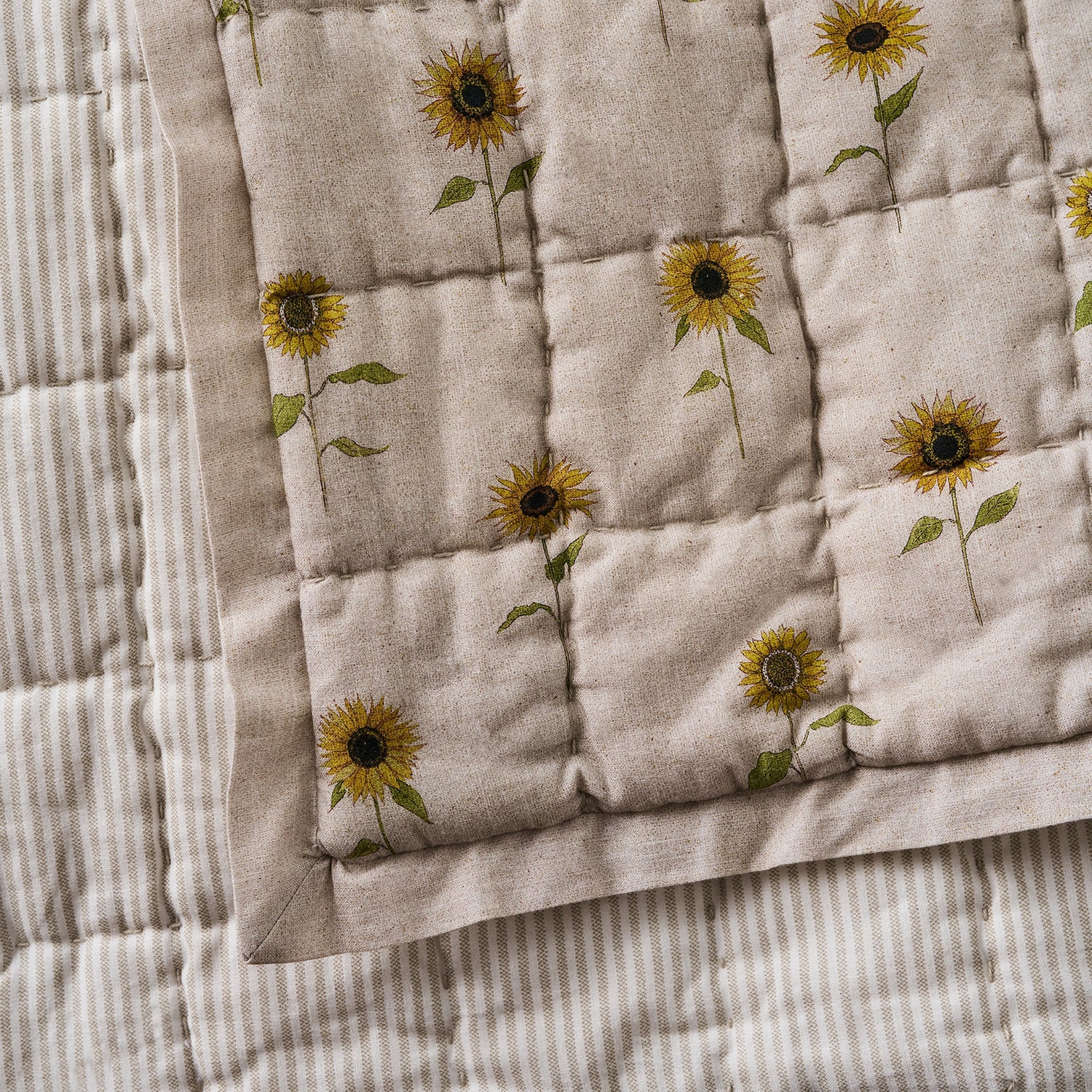 Sunflower Quilted Throw