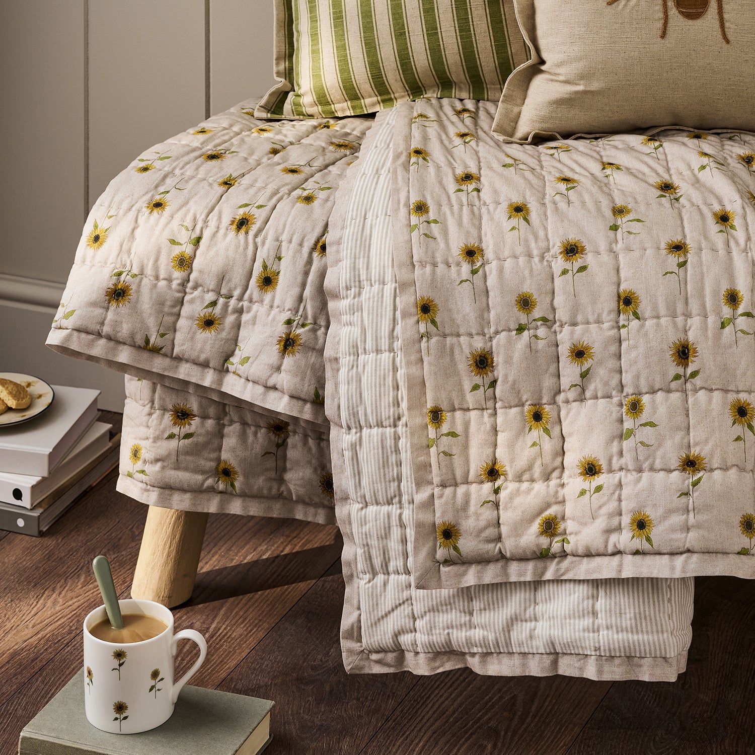 Sunflower Quilted Throw