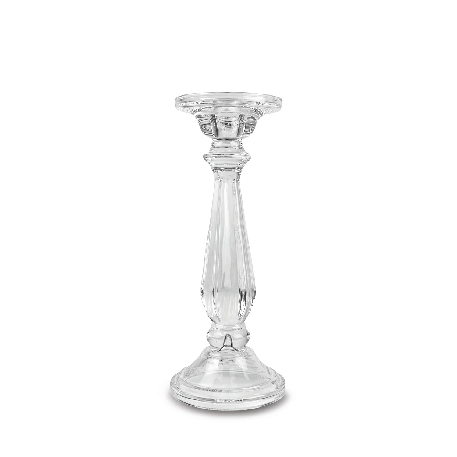 Clear Glass Candlestick
