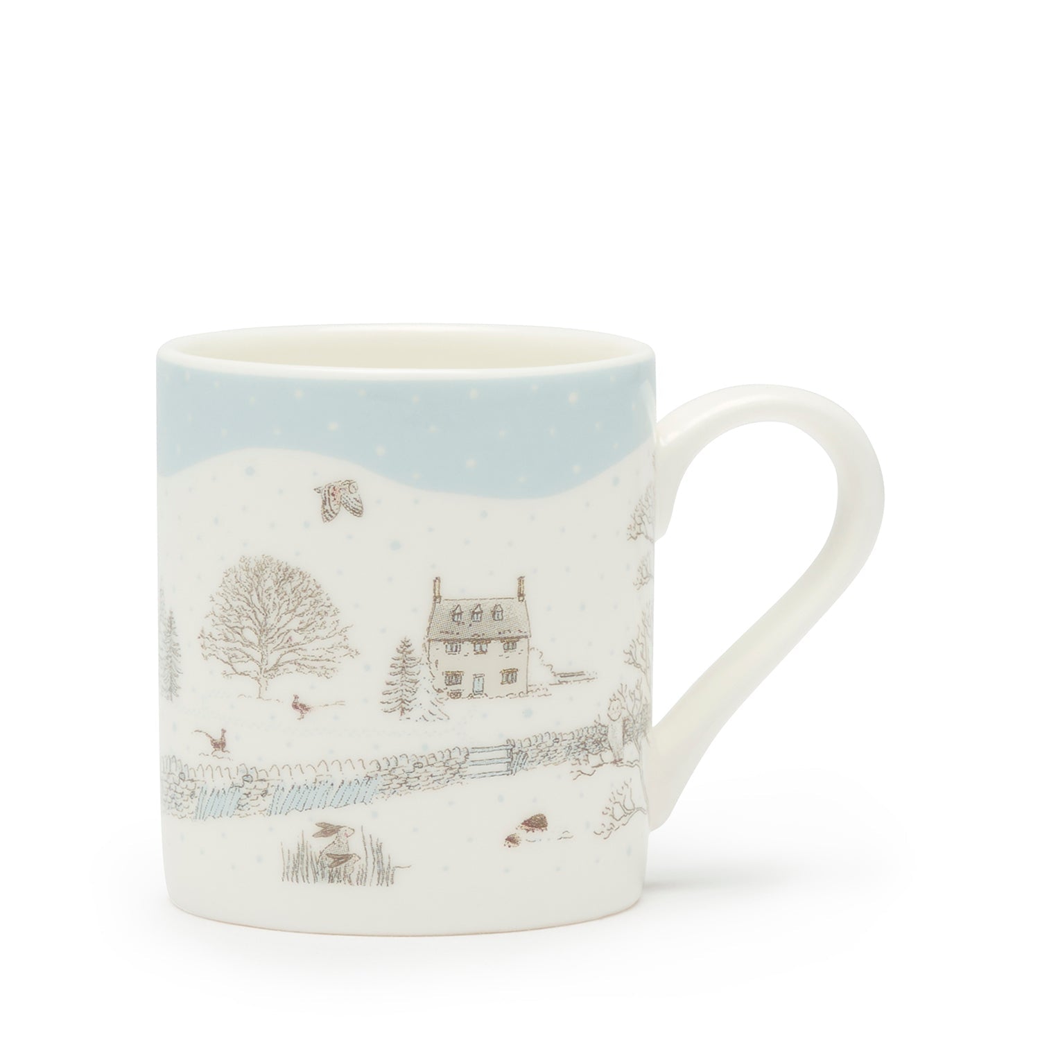 Snowy Cottage Mini Mug Bauble