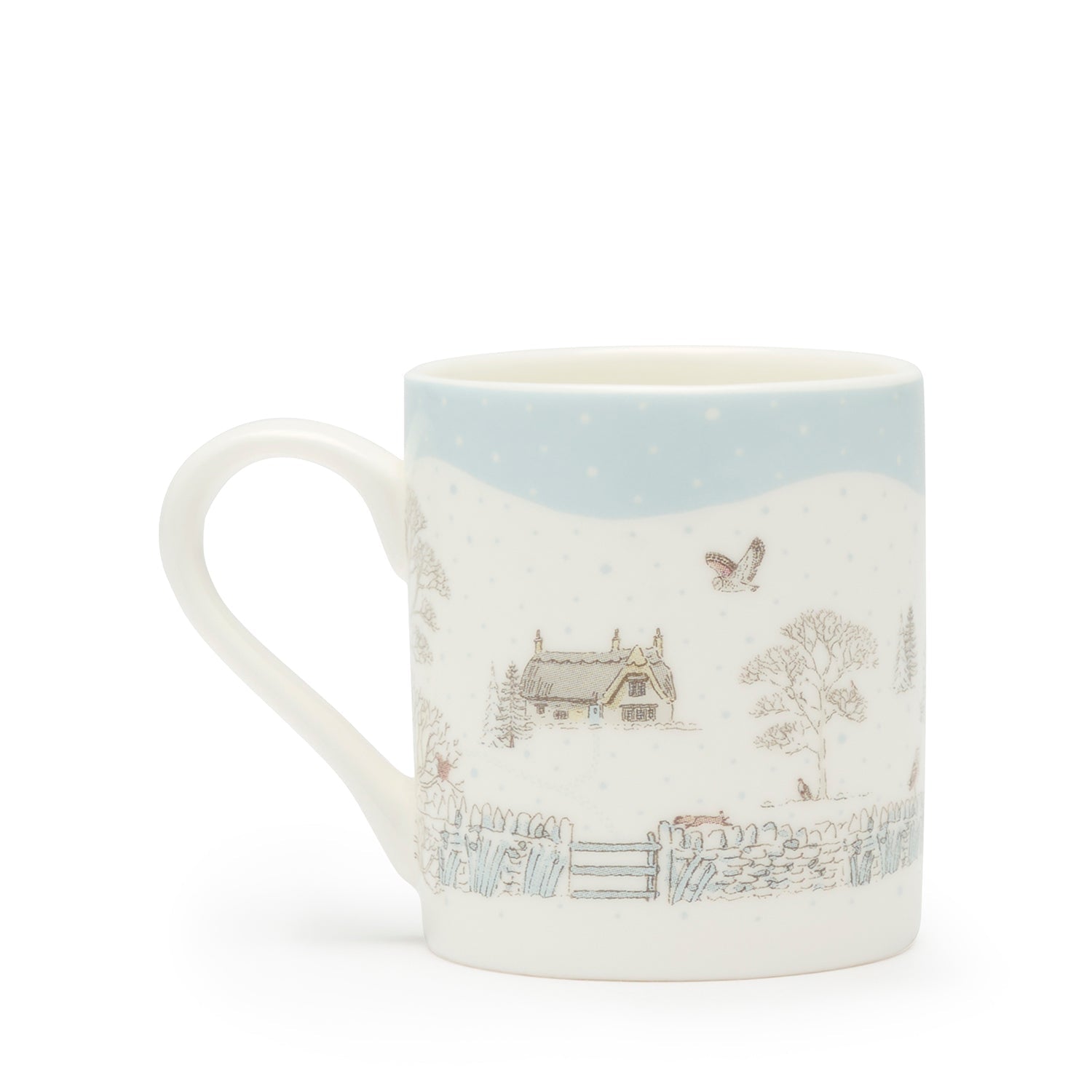 Snowy Cottage Mini Mug Bauble