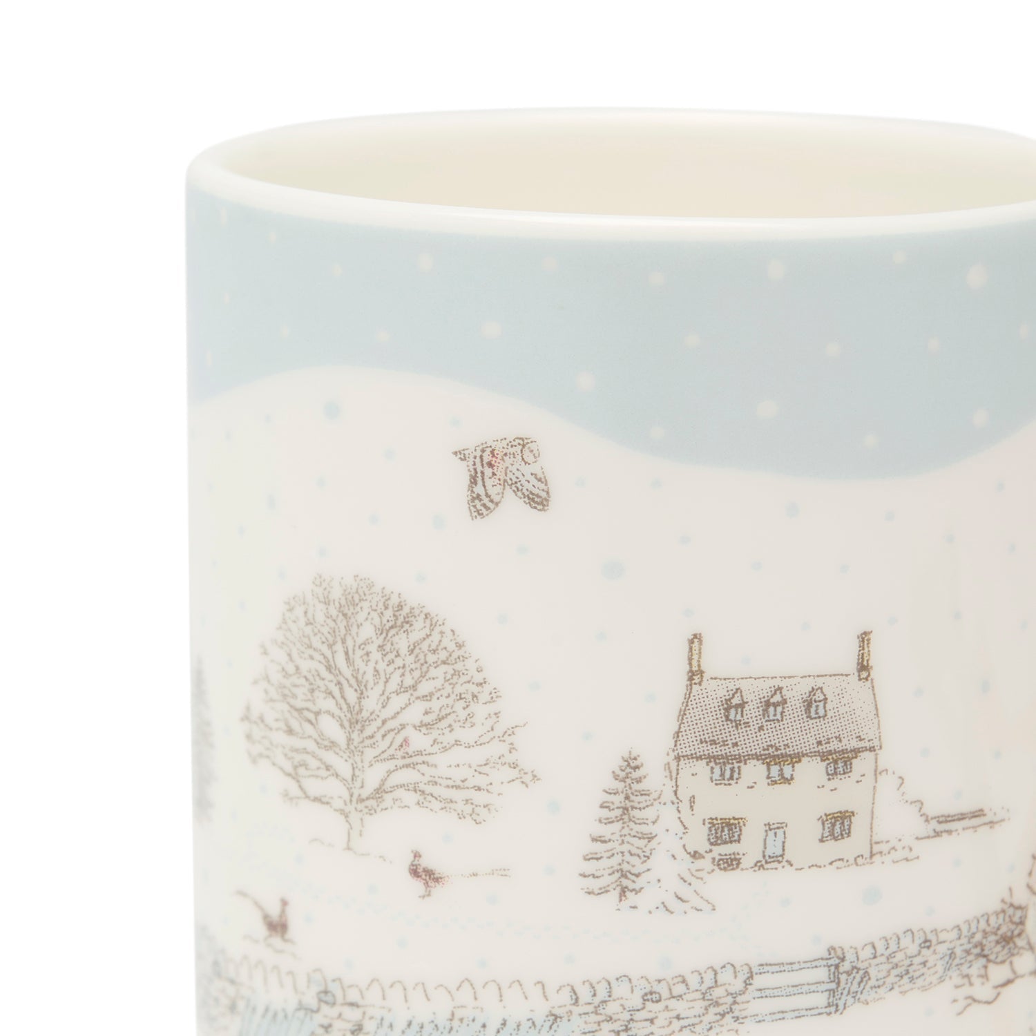 Snowy Cottage Mini Mug Bauble