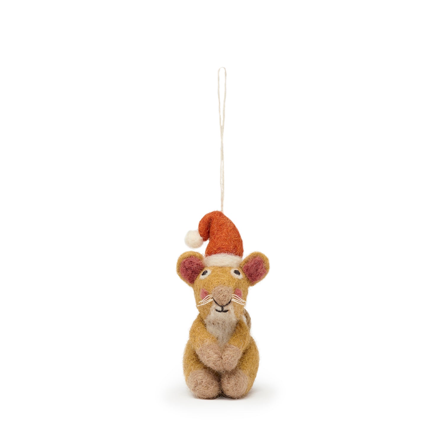 Christmas Mouse Felt Bauble