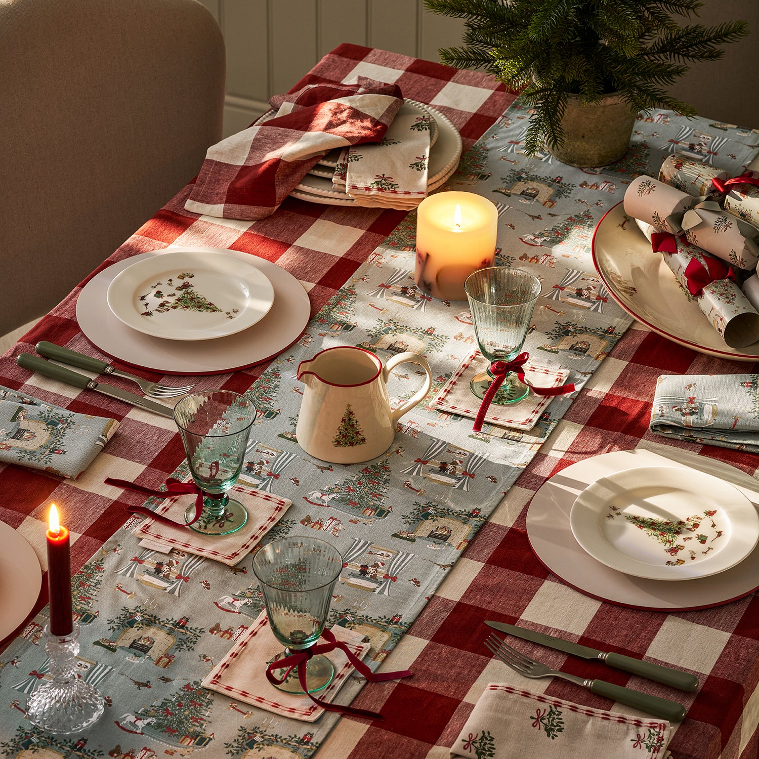 Cosy Christmas Large Stoneware Jug