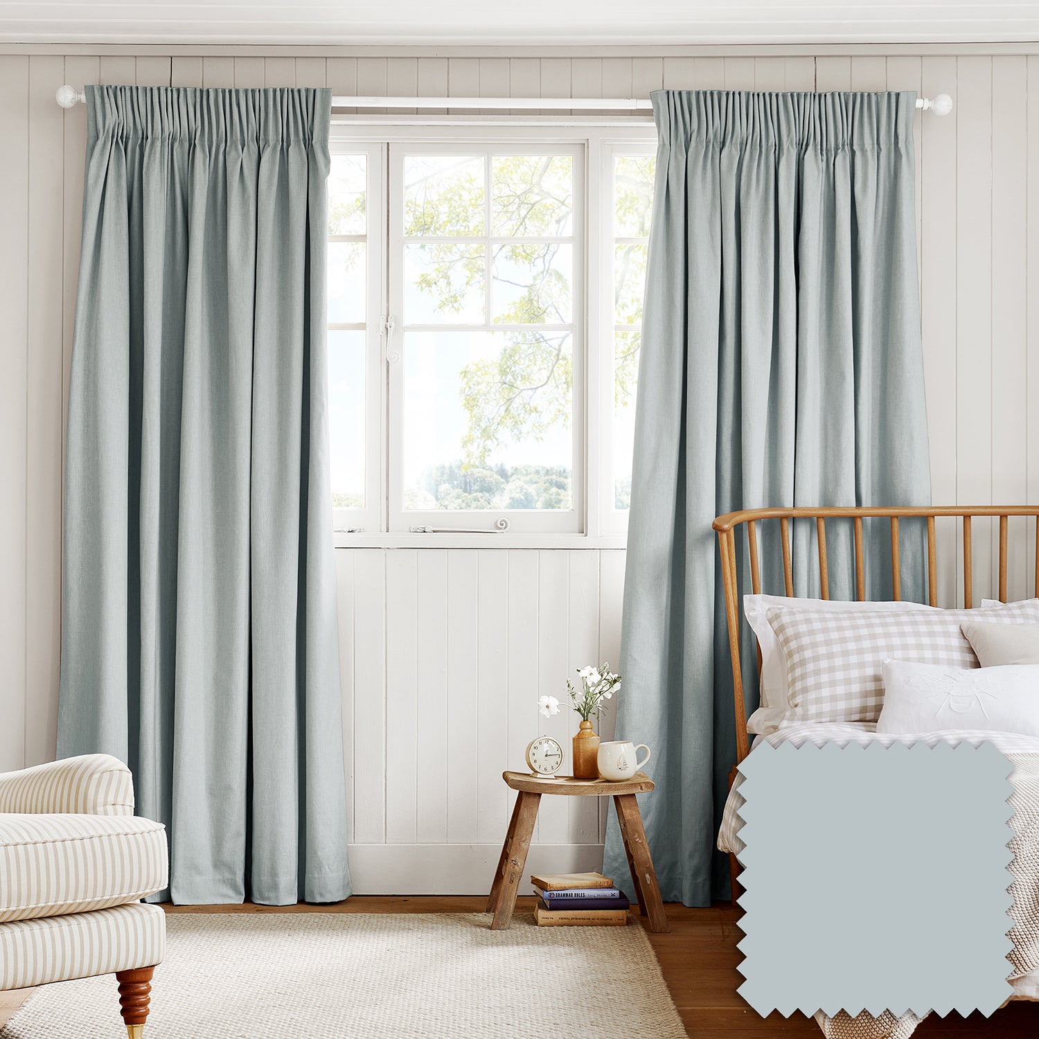 Witham Blue Made to Measure Curtains