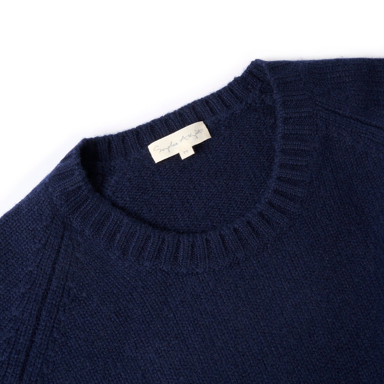 Bees Wool Cashmere Blend Jumper - Navy