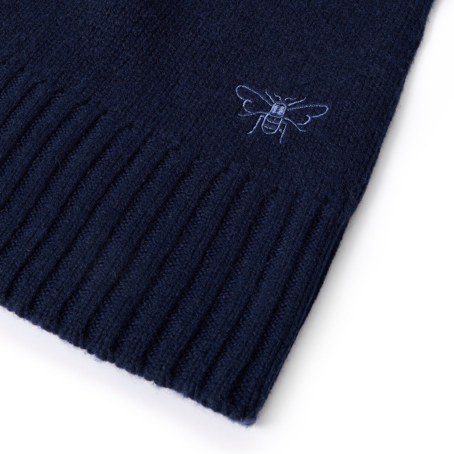 Bees Wool Cashmere Blend Jumper - Navy