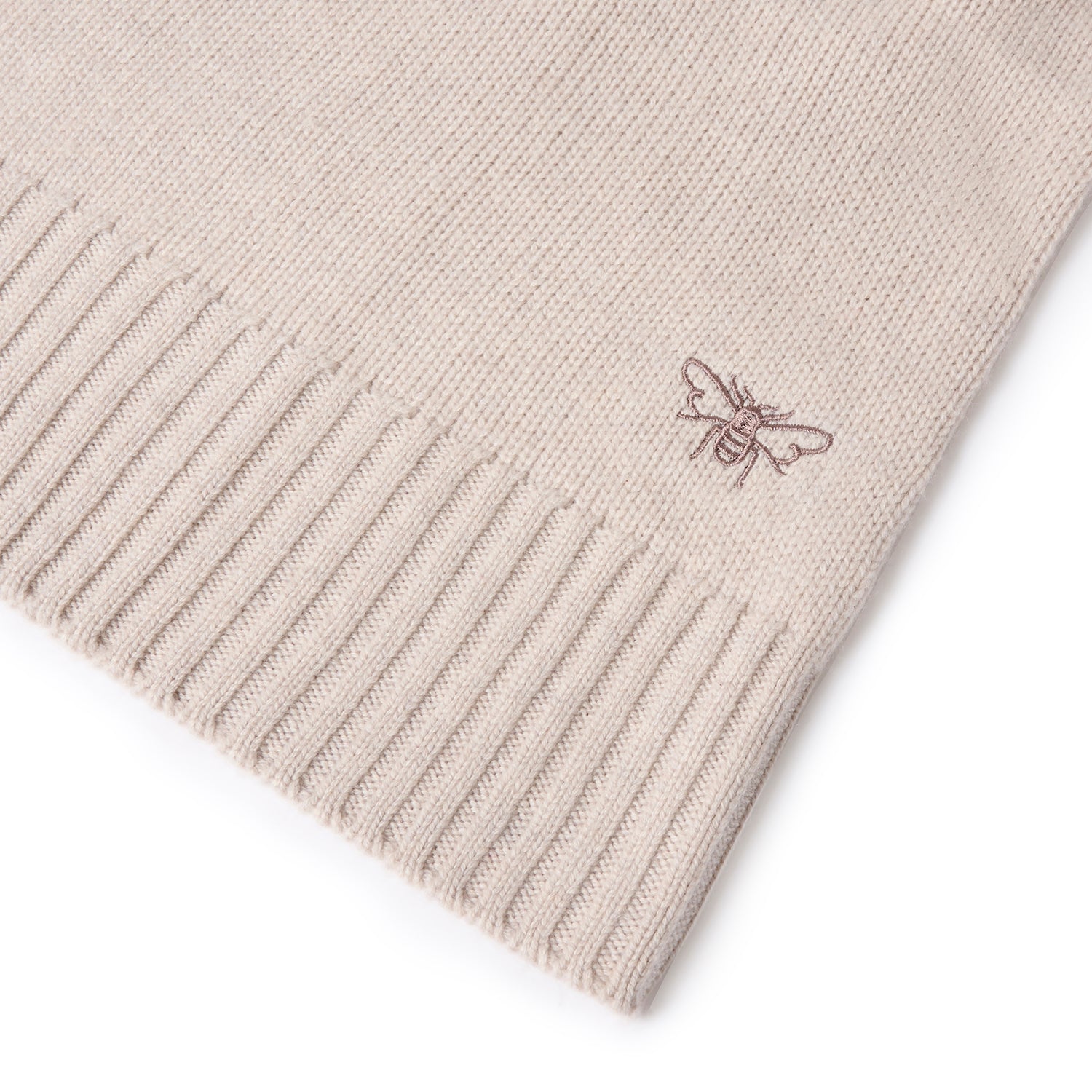 Bees Wool Cashmere Blend Jumper - Oatmeal