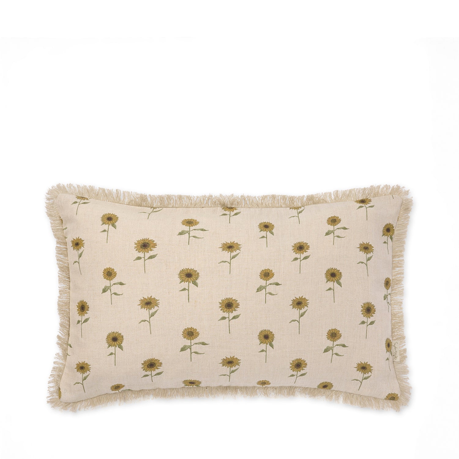 Sunflower Linen Cushion - Rectangular