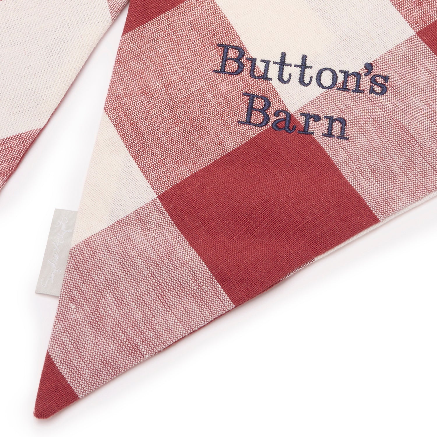 Rustic Red Gingham Linen Bow