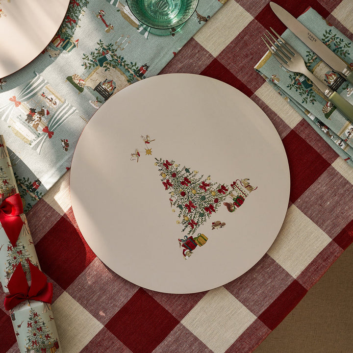 Cosy Christmas Round Placemats (Set of 4)