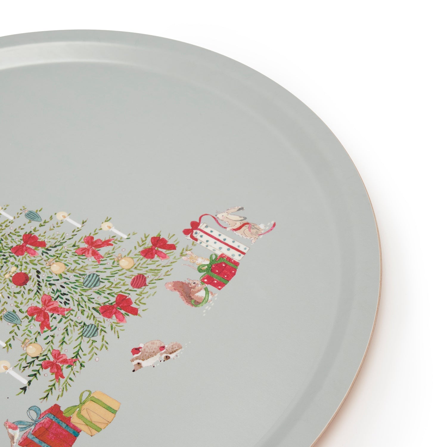 Cosy Christmas Circular Serving Tray