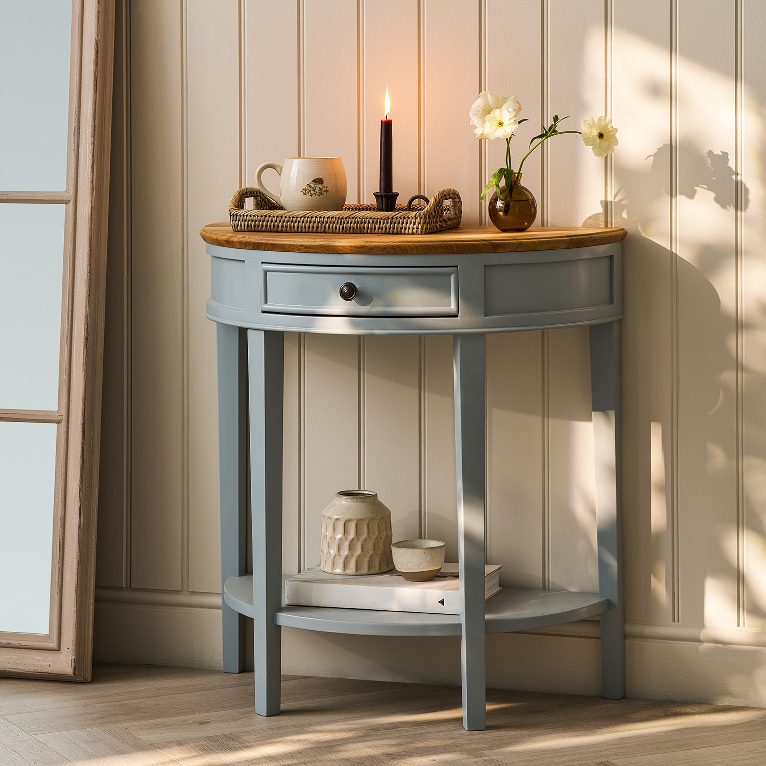 Rutland Half Moon Console Table