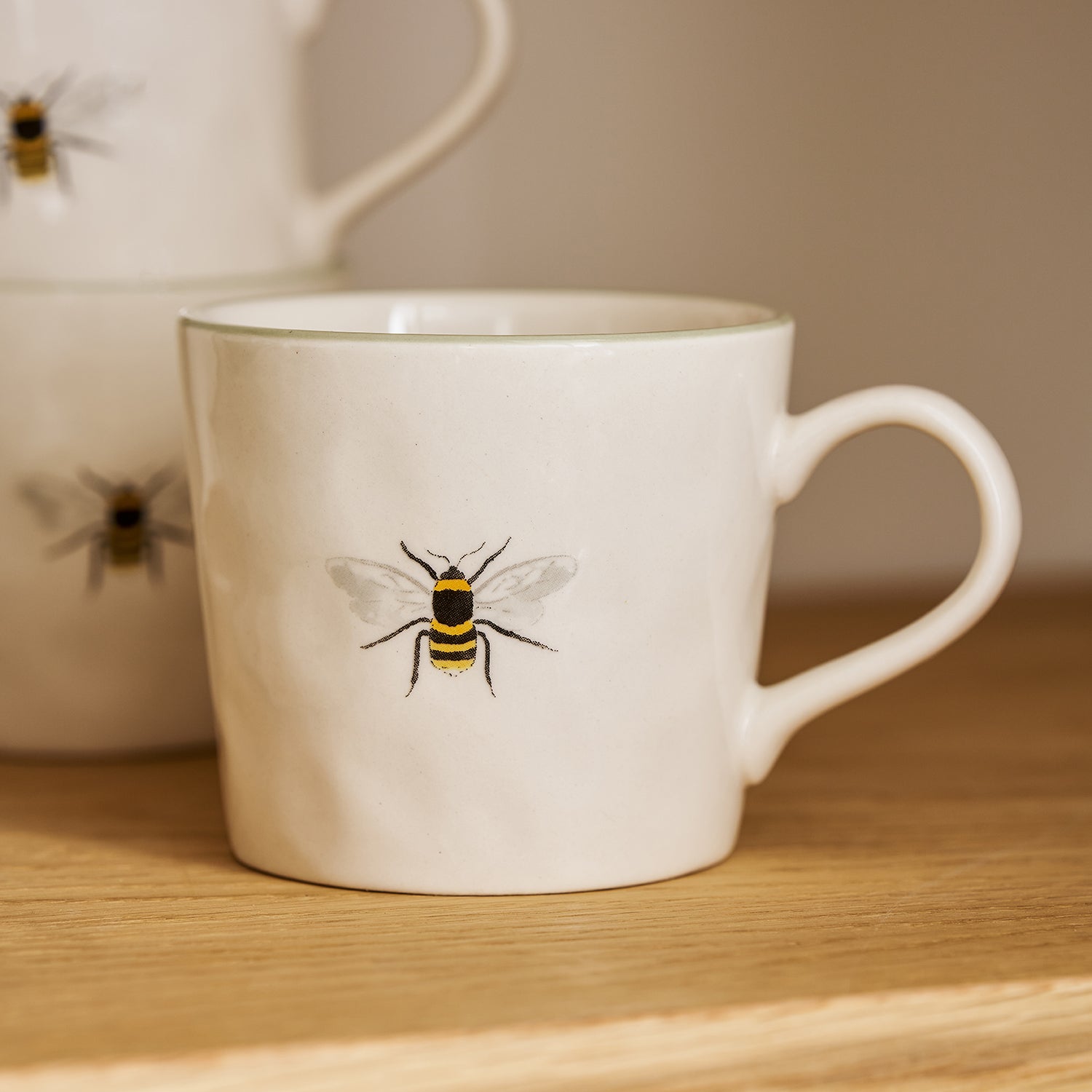 Bees Stoneware Coffee Mug