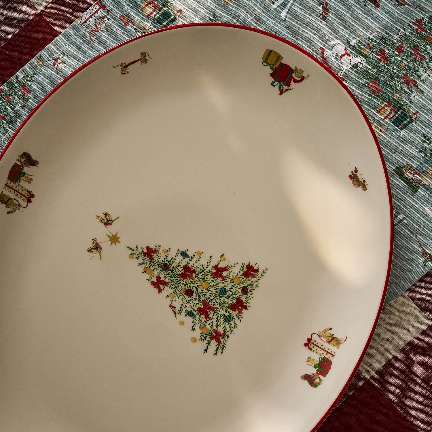 Cosy Christmas Stoneware Platter