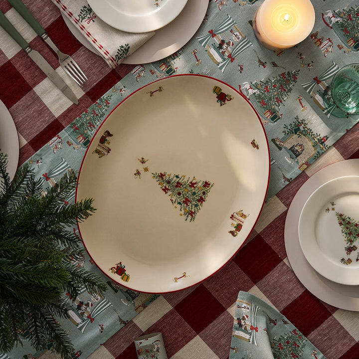 Cosy Christmas Stoneware Platter