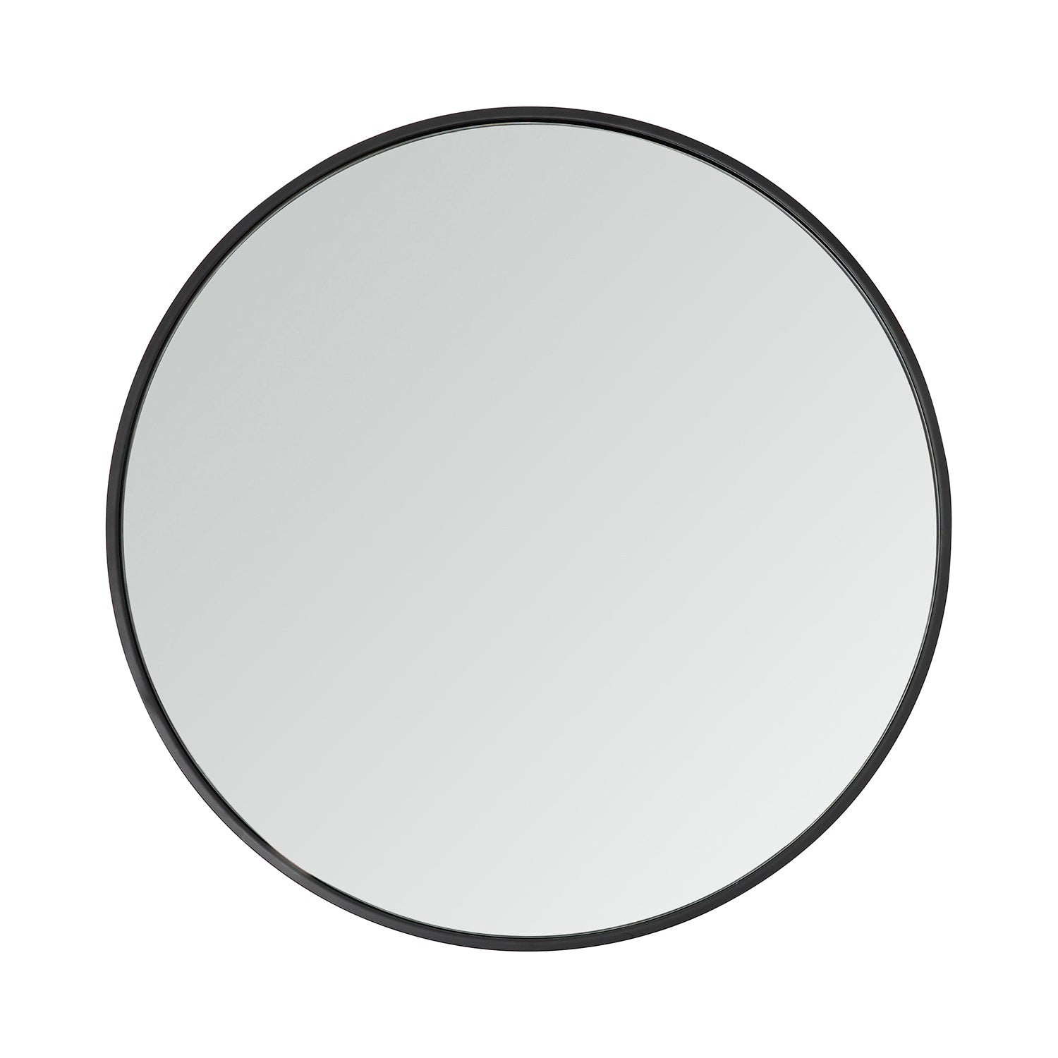 Black Round Rim Mirror