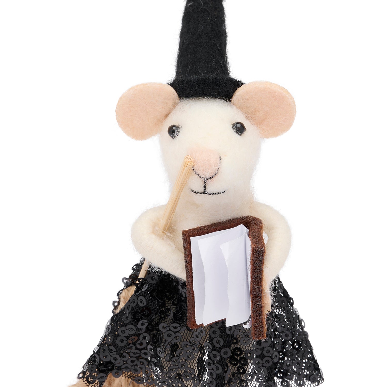Witch Mouse Felt Decoration