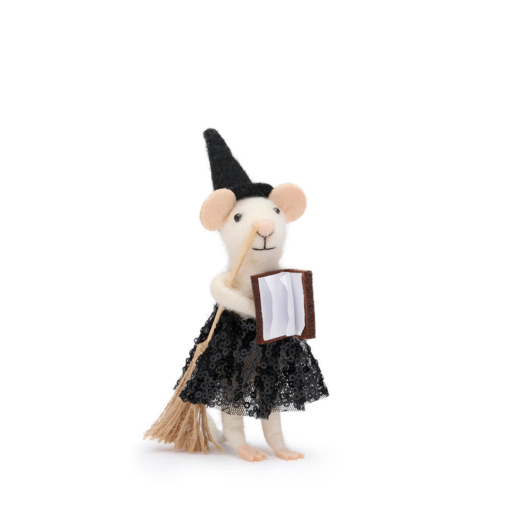 Witch Mouse Felt Decoration