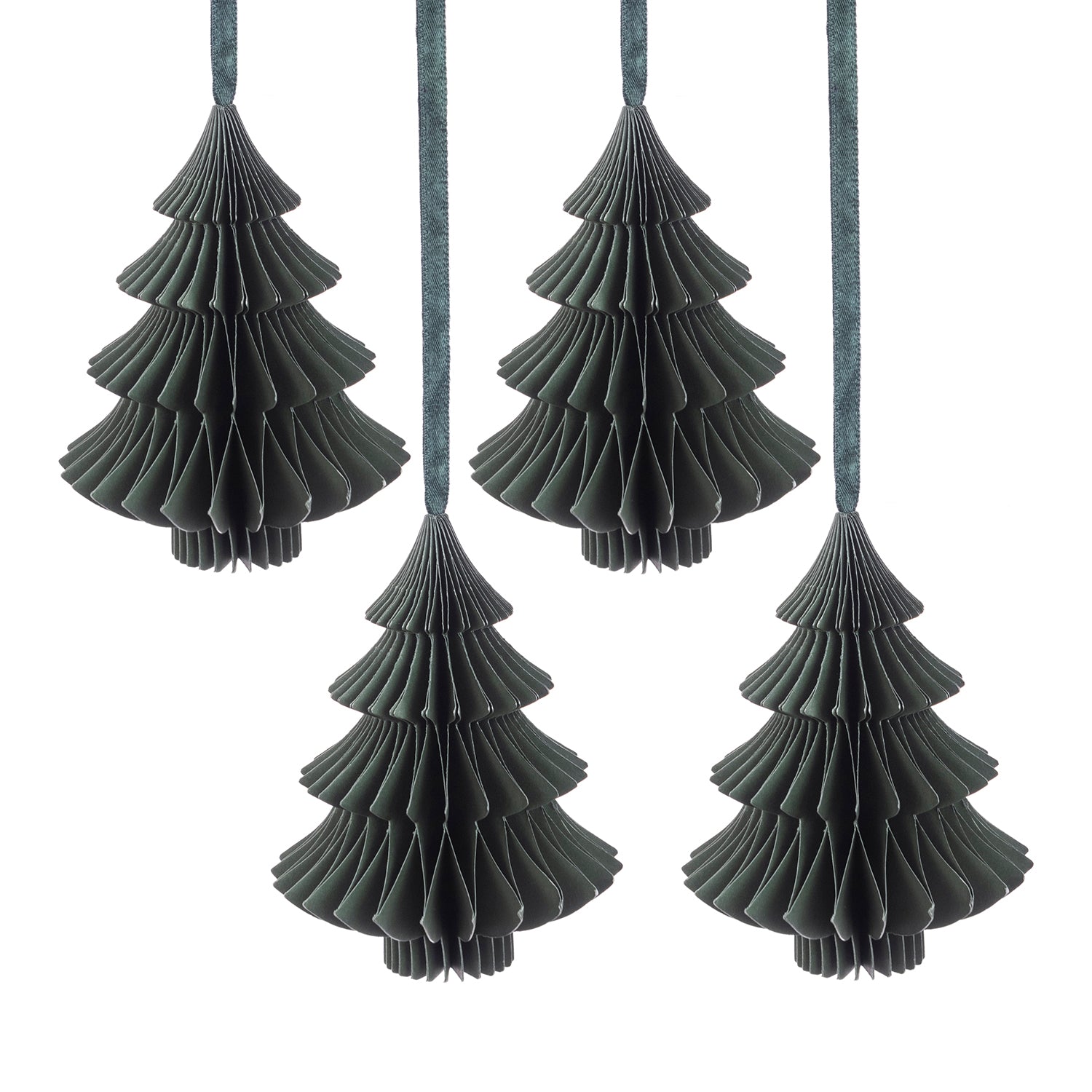 Sage Paper Tree Bauble (Set of 4)