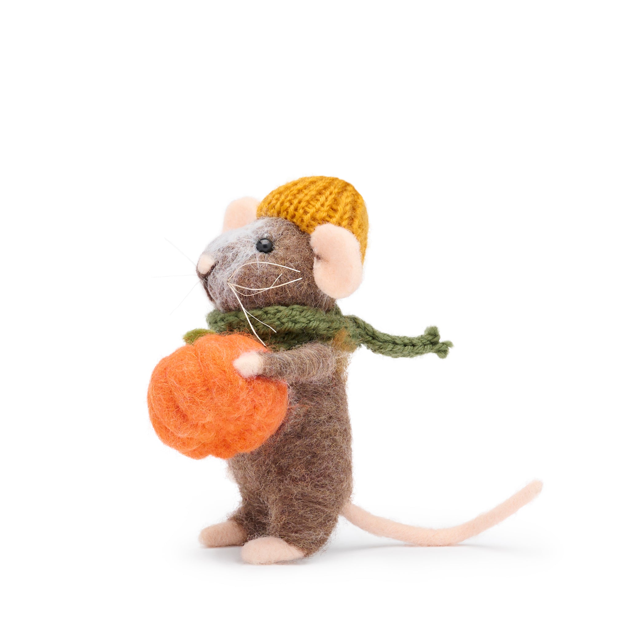 Pumpkin Mouse Felt Decoration