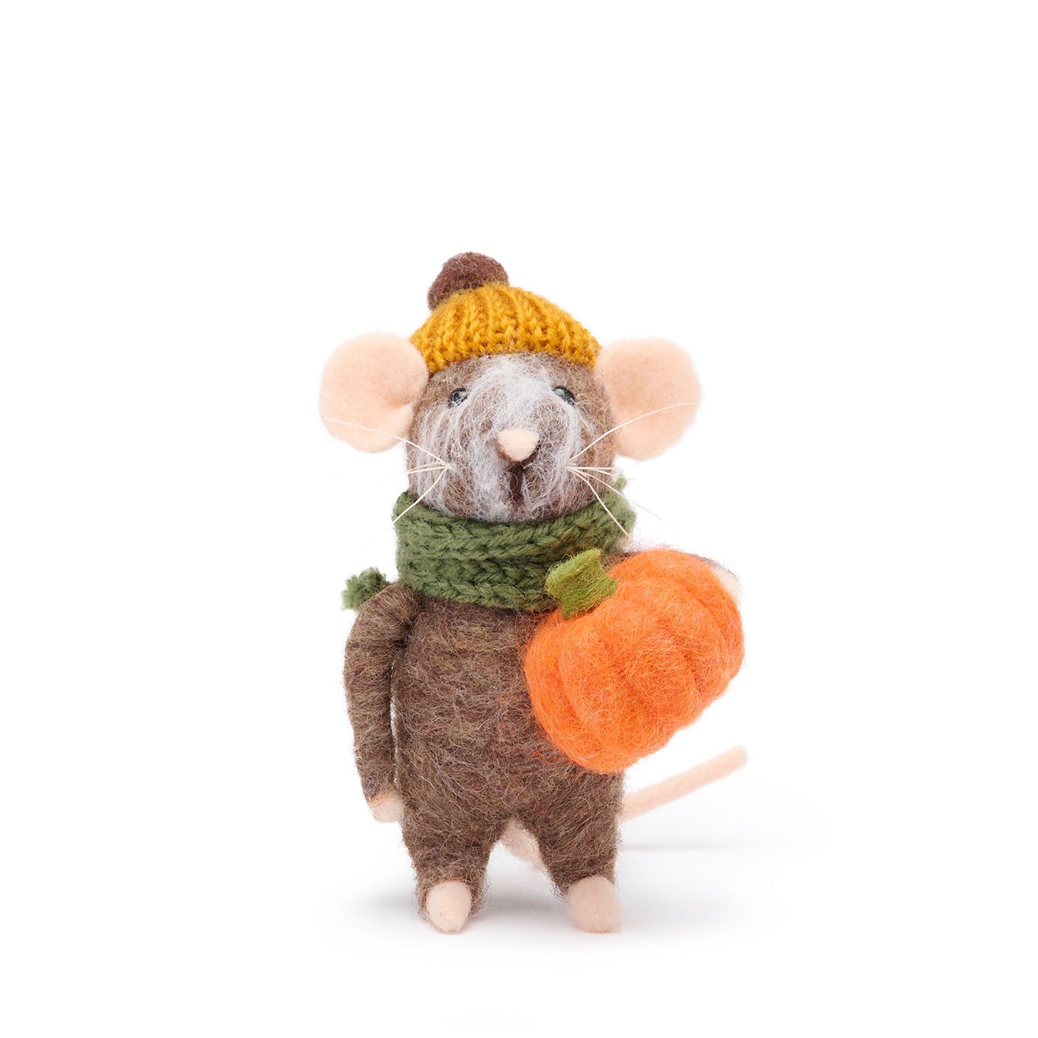 Pumpkin Mouse Felt Decoration