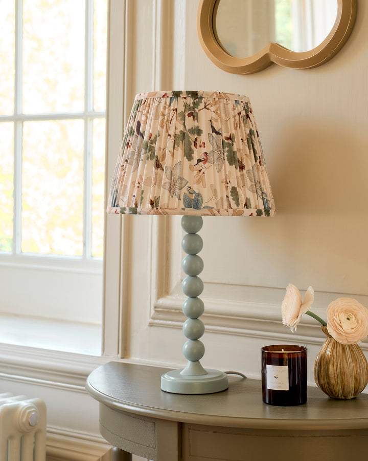 Rutland Bobbin Lamp Base - Witham Blue