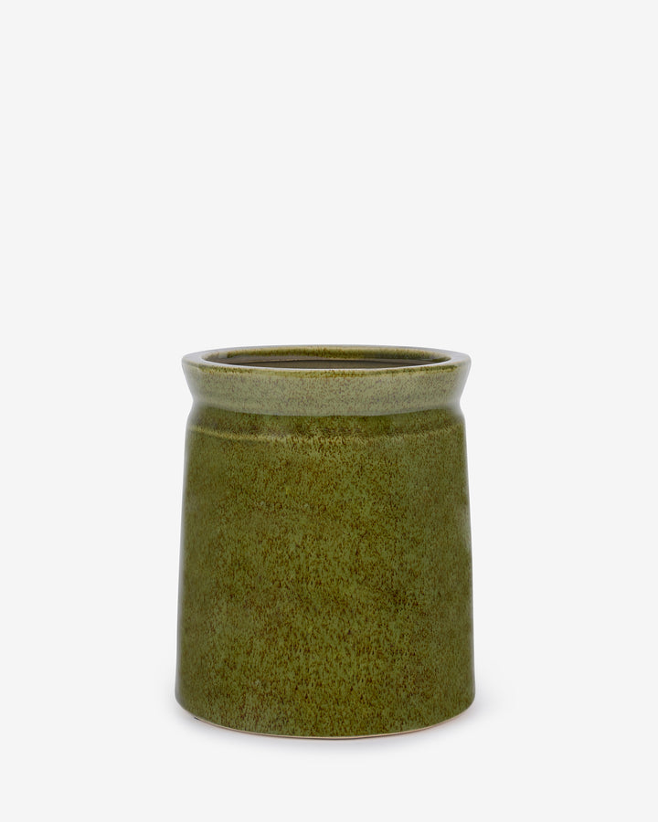 Green Distressed Pot