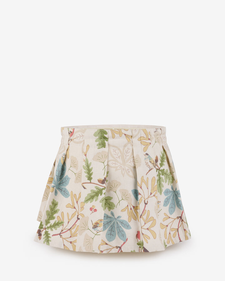 Orchard Birds Pleated Lampshade