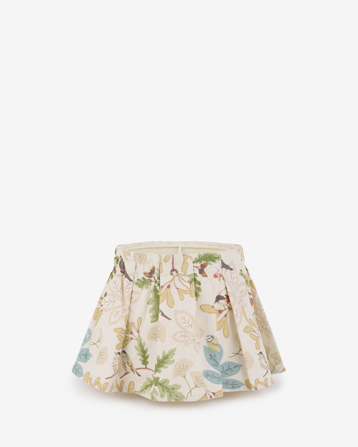 Orchard Birds Pleated Lampshade Cover