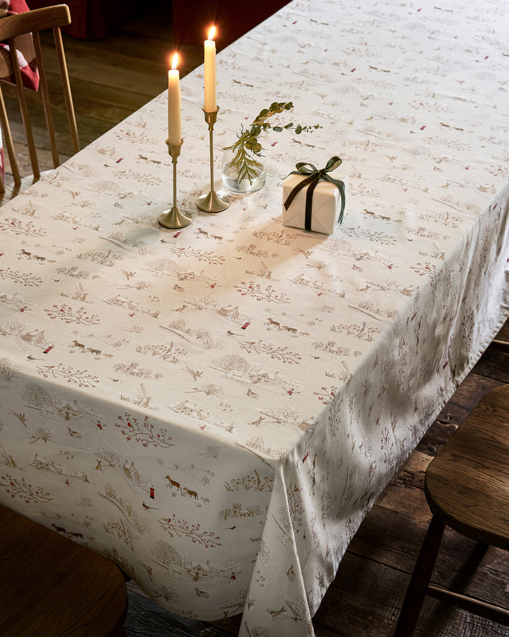 Snowy Village Tablecloth
