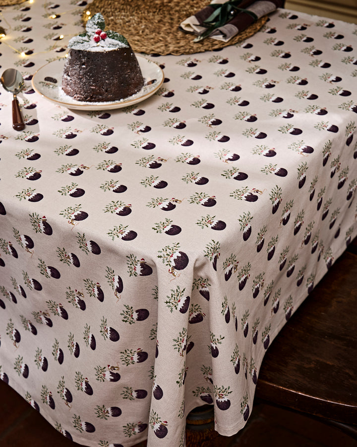 Christmas Puddings Tablecloth