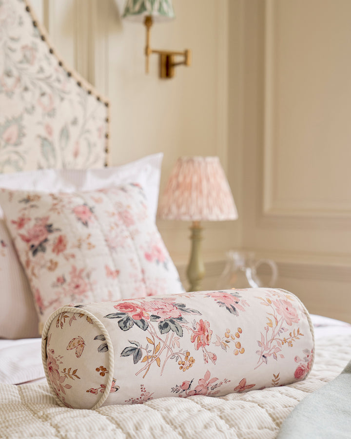 Vintage Rose Bolster Cushion