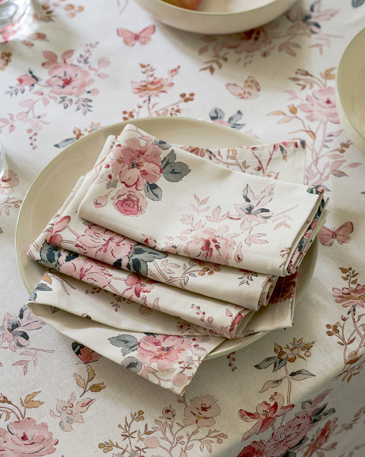 Vintage Rose Napkins (Set of 4)