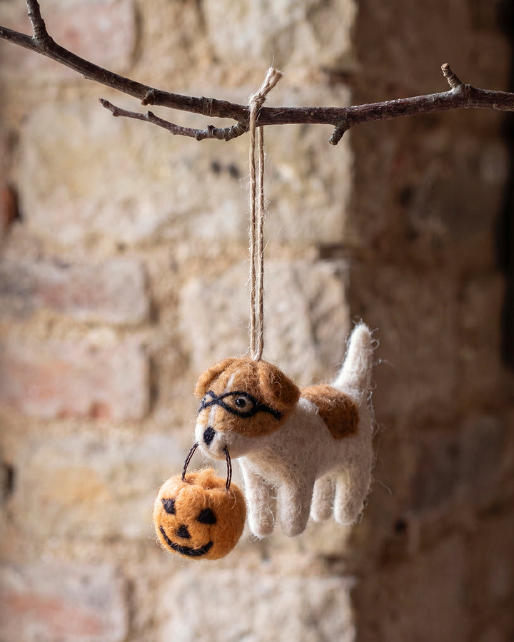 Dora Dog Halloween Felt Bauble