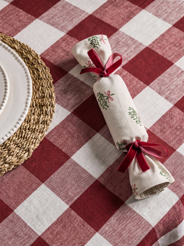 Mistletoe Fabric Cracker