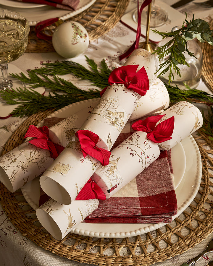 Snowy Village Christmas Crackers (Set of 6)